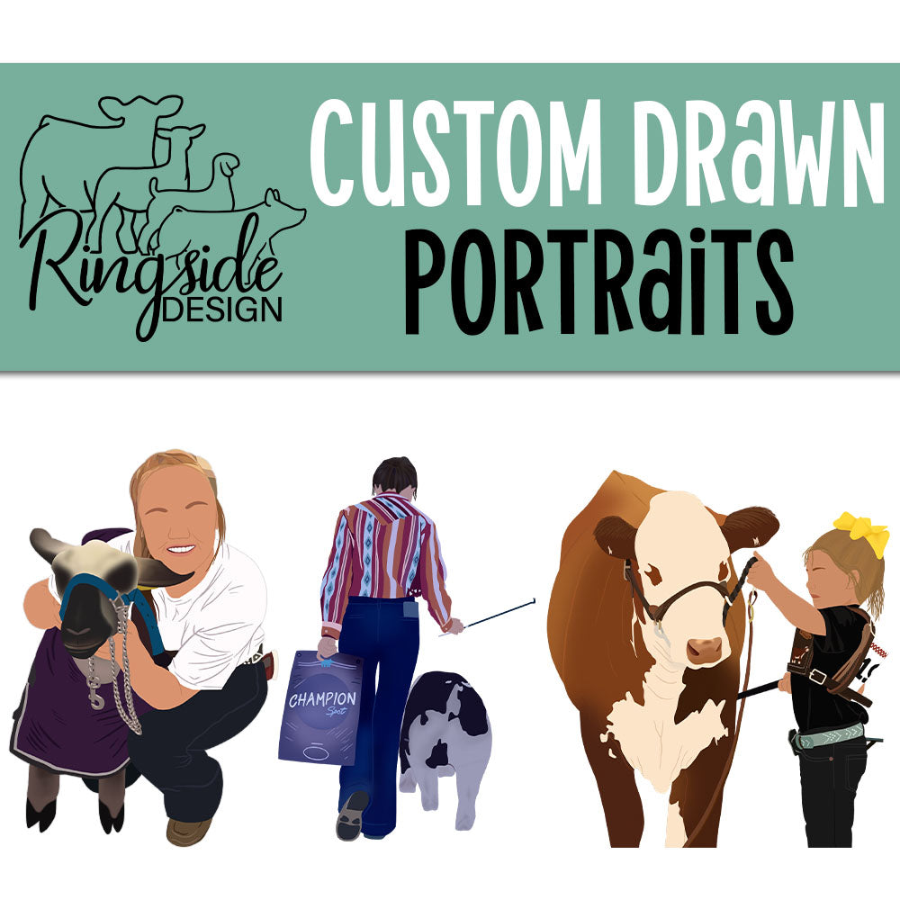 File Design Portrait Custom Drawn Portrait DIGITAL FILE – Ringside Design