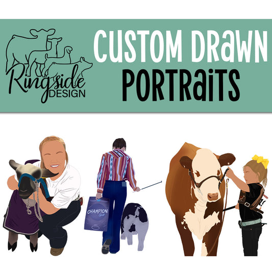 Custom Drawn Portrait DIGITAL FILE